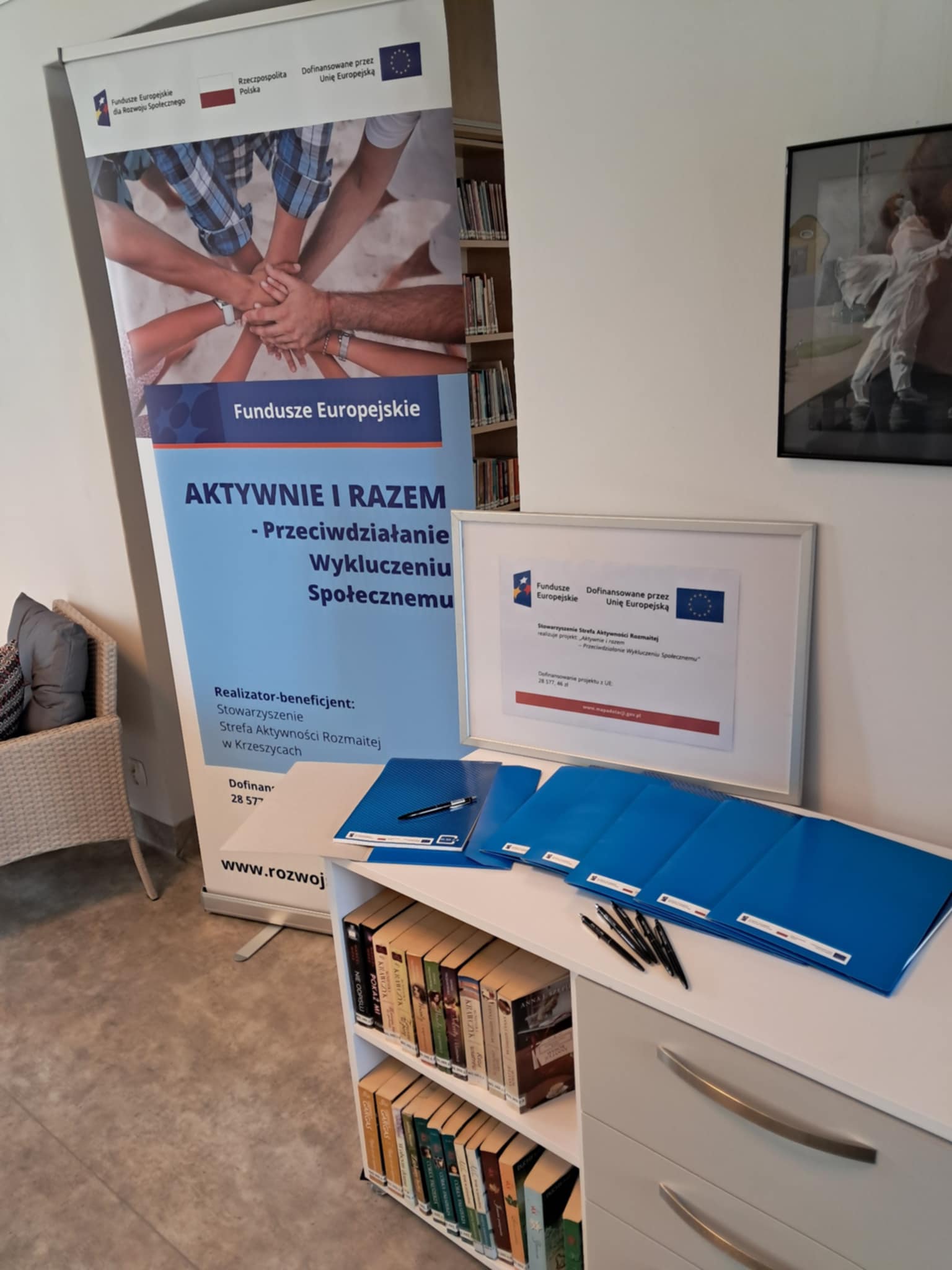 Pokazanie banera i teczek