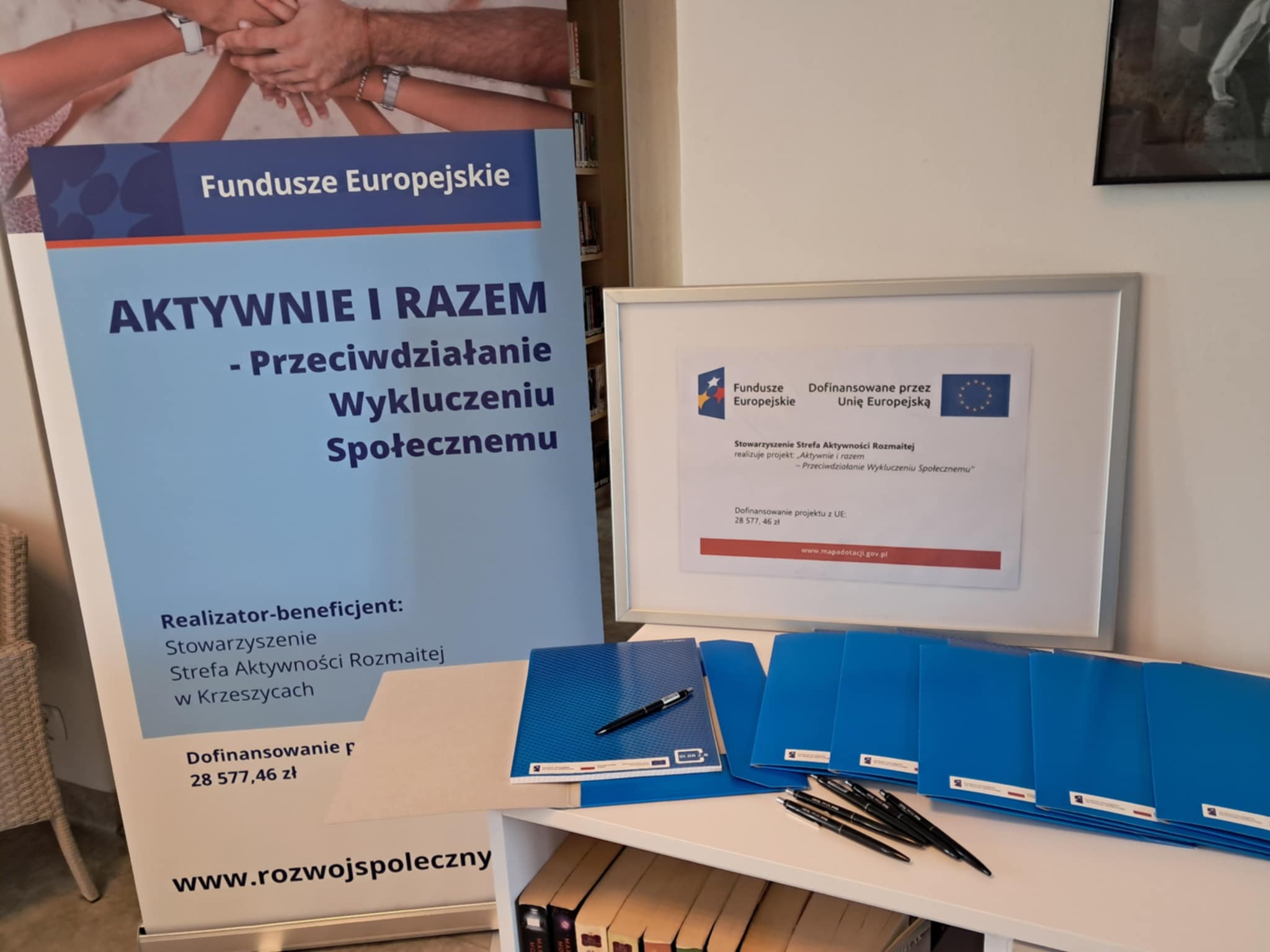 Baner oraz informacja o Funduszach Europejskich